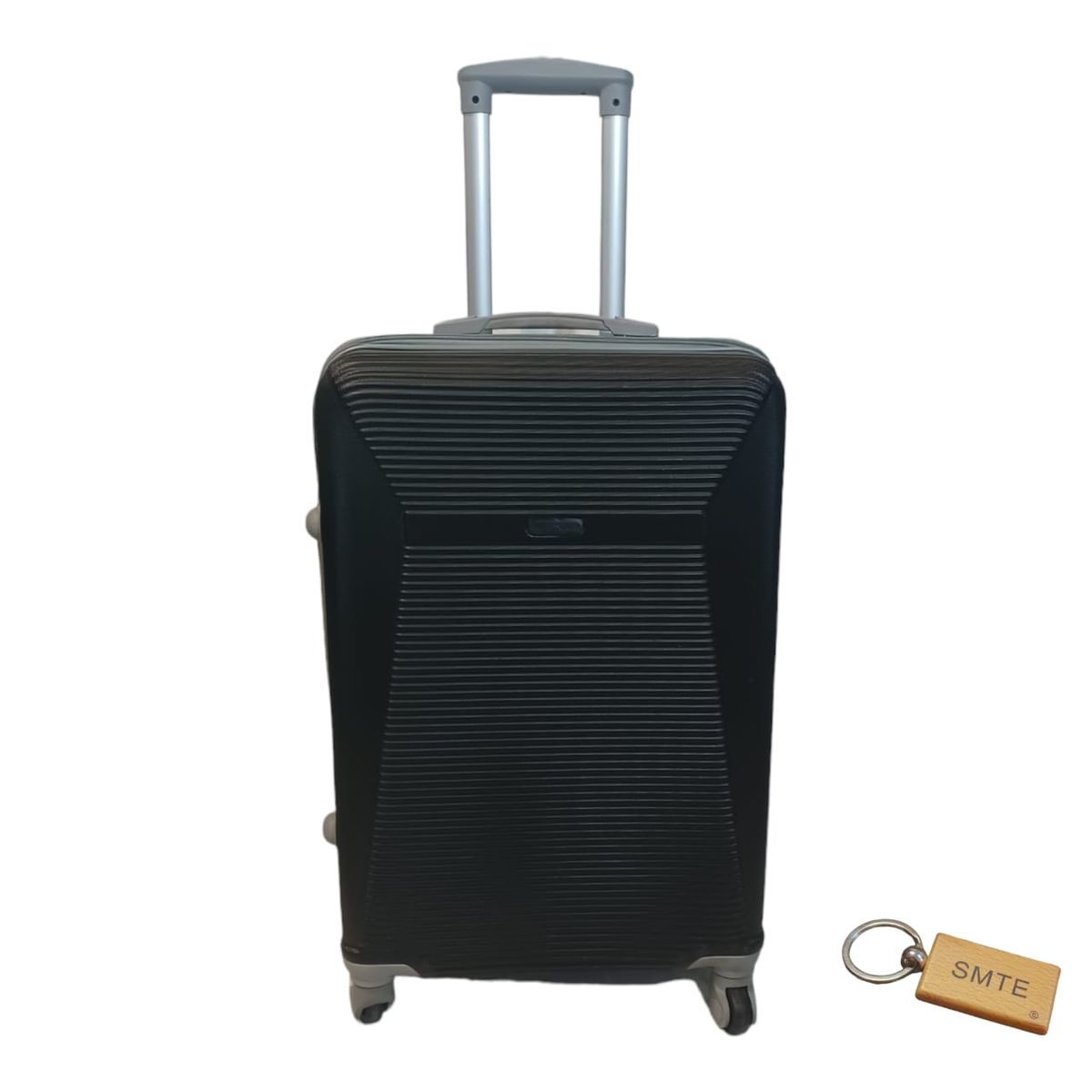 SMTE - Durable Elegance: ABS Suitcase Medium 65Cm with  Keyring1 PieceBlack