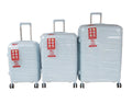 SMTE - Unbreakable Travel Luggage 3 Piece Suitcases SpinnerLight Blue