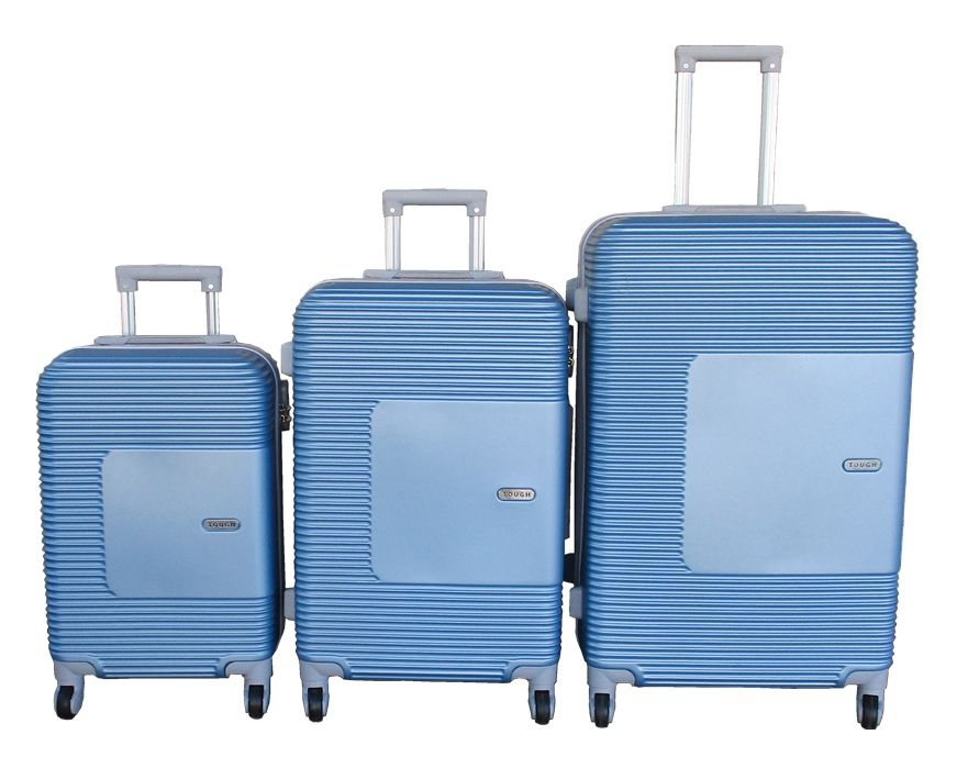 SMTE - TOUGH ABS Light Blue 3Piece Luggage Set with Spinner Wheels