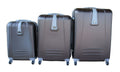 SMTE - 3Piece ABS Luggage Set Spinner Wheels,Combination Lock Nestable Storage