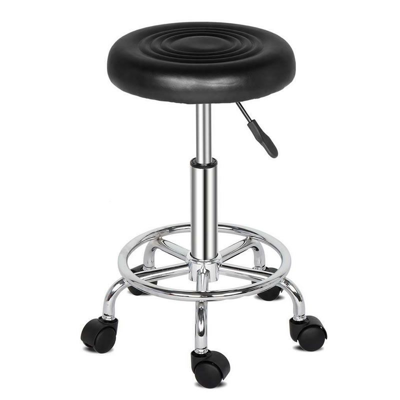 SMTE - Modern and Adjustable Mini Bar Stool with Wheels -705