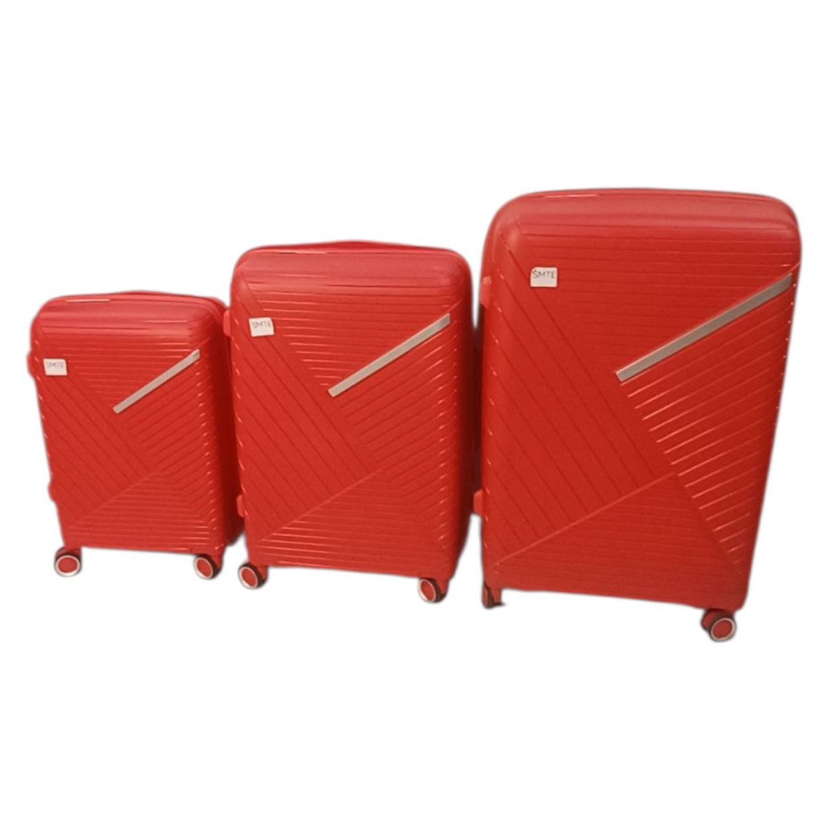 SMTE - Hard Shell Textured Luggage Set of 3