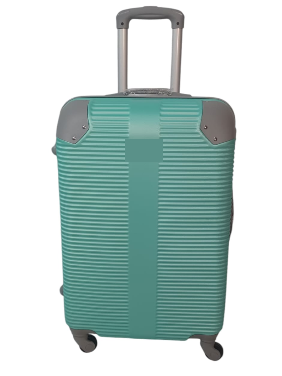 SMTE -  22Inch Hard Shell Luggage with Corner ProtectorsGreen