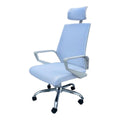 SMTE - White Leather Office Chair