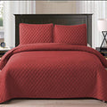 SMTE - 5 Piece Quilt Set Queen / King - Red
