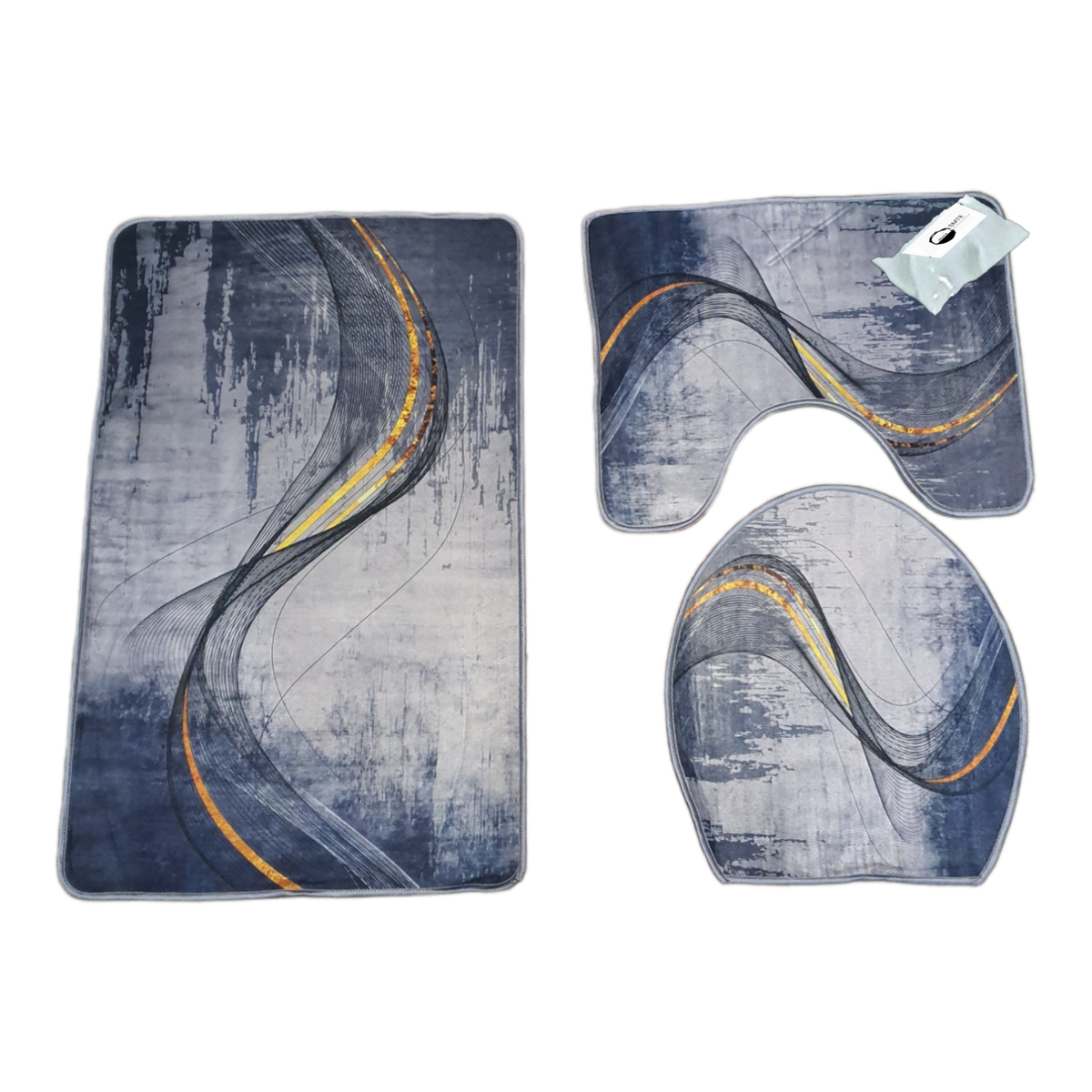 SMTE - Quality Comfortable 4 Piece Toilet /Bathroom Set - Tsx04 Grey