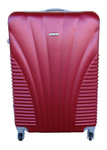 SMTE - Blue Star 1 Piece Hard Outer Shell Luggage 24" - Red