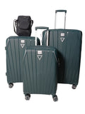 SMTE - 4Piece CornerProtected Hard Shell PP Luggage SetGreen