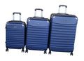 SMTE - Navy Blue ABS Luggage SetDurable, ImpactResistant HardShell3Piece