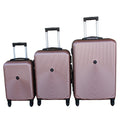 SMTE - 3Piece Travel 27Inch Luggage Suitcase Bag SetStylishRose Gold