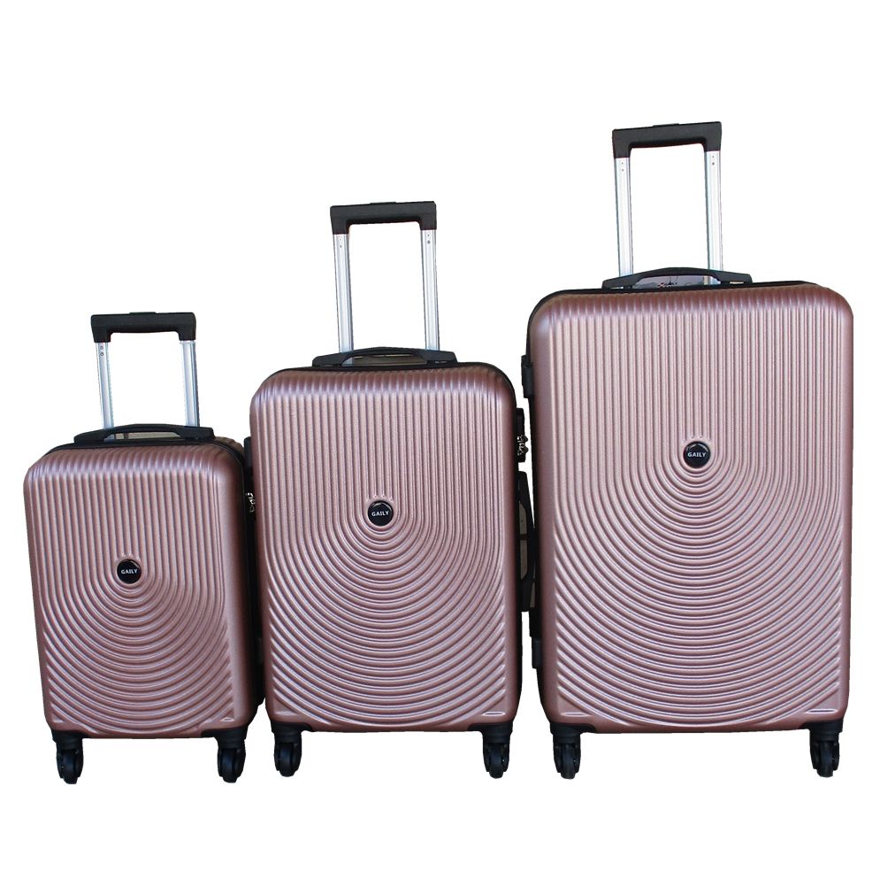 SMTE - 3Piece Travel 27Inch Luggage Suitcase Bag SetStylishRose Gold