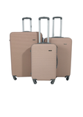 SMTE - Begin Again 3Piece ABS Luggage SetHard ShellCream