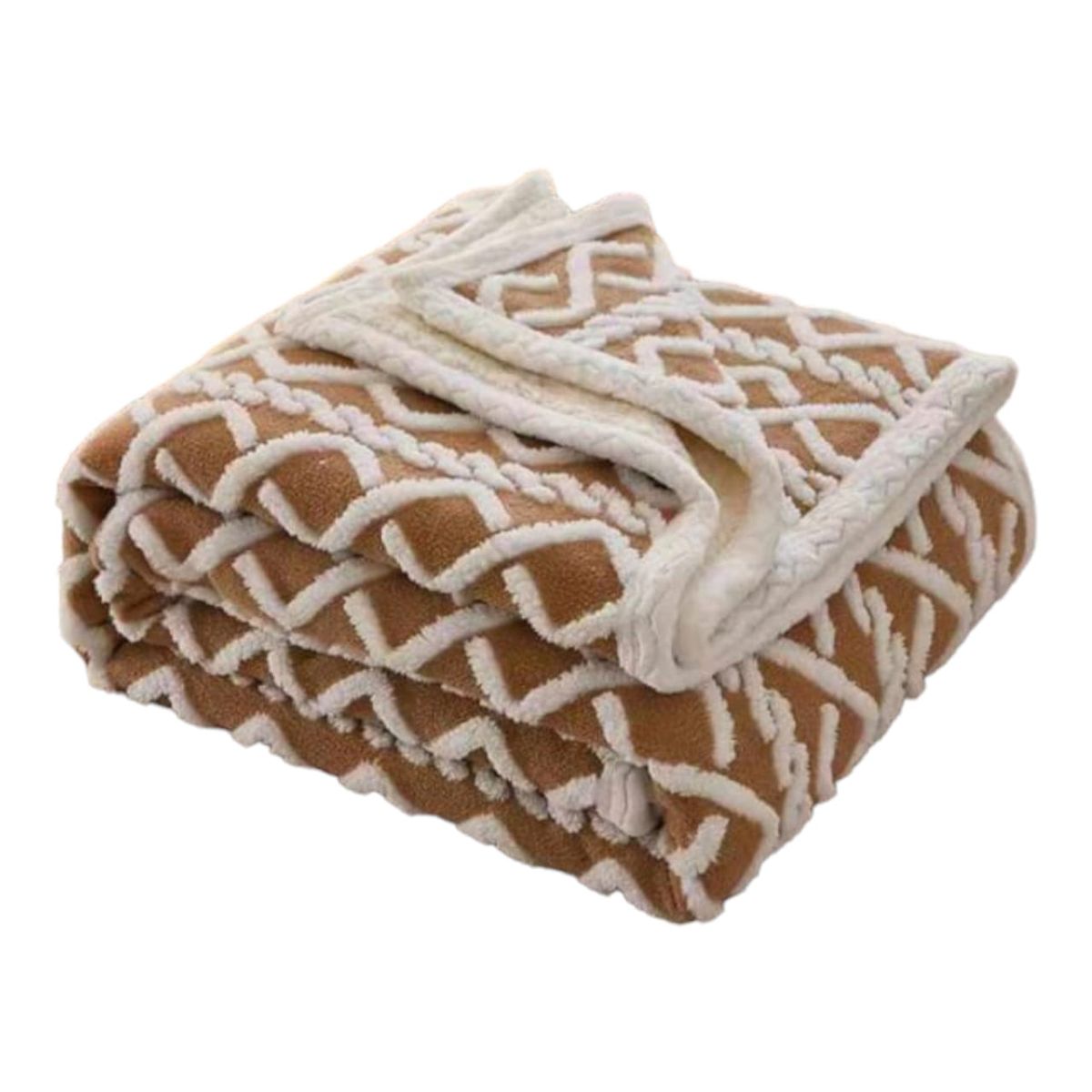 SMTE - Soft Sherpa Blanket Queen SizeGold