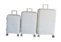 SMTE - Unbreakable Travel Luggage 3 Piece Suitcases SpinnerCream White