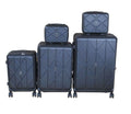 SMTE - Hardshell Luggage Set with Spinner Wheels and TSA LockBlack5Piece