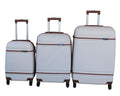 SMTE - 3 Piece Travel 27 Inch Luggage Suitcase Bag SetStylishCream White