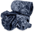 SMTE - Acesa Premium Quality Fleece Blanket 210x180cm For Winter - Dark Grey