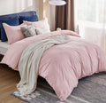 SMTE - High Quality Fabric Ace Duvet Covet Set - Pink - King