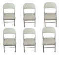 SMTE - Foldable Outdoor Chairs6 PackWhite