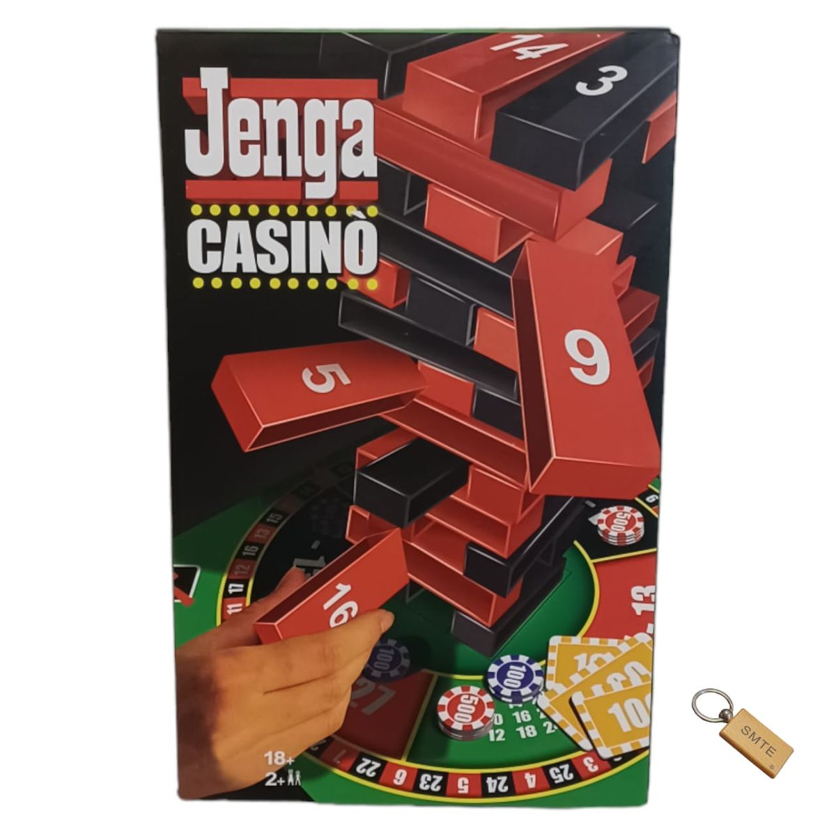SMTE - Jenga Jackpot: The HighStakes Tower Building Game & Keyring