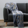 SMTE - Metalic Plush Throw - Grey