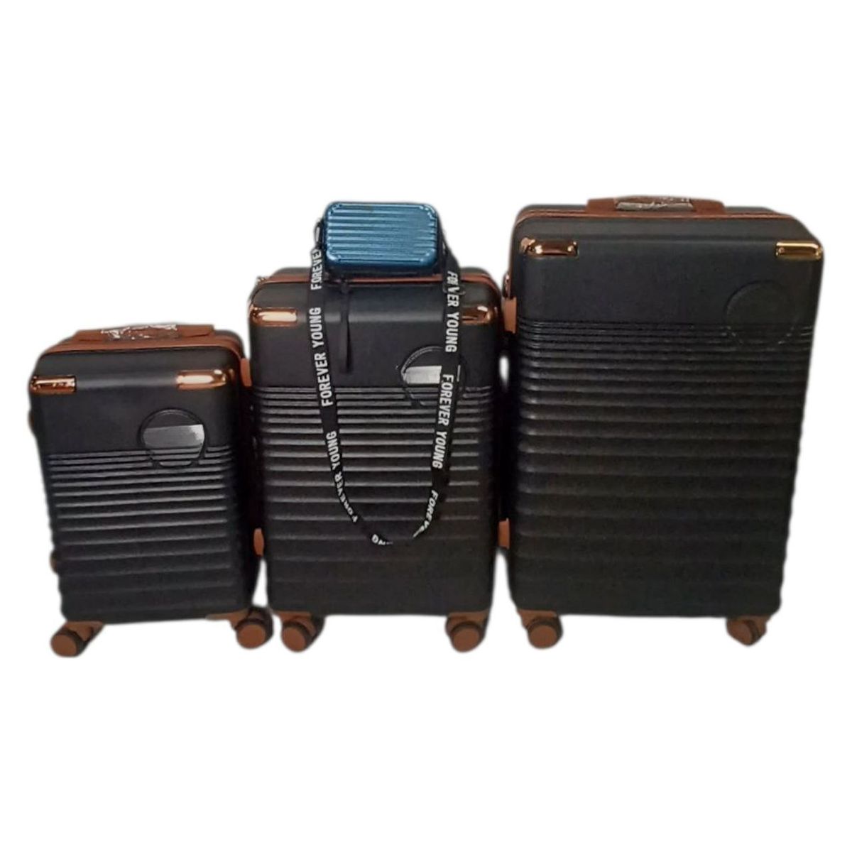 SMTE - 4Piece Galaxy G7 Luggage SetBlack