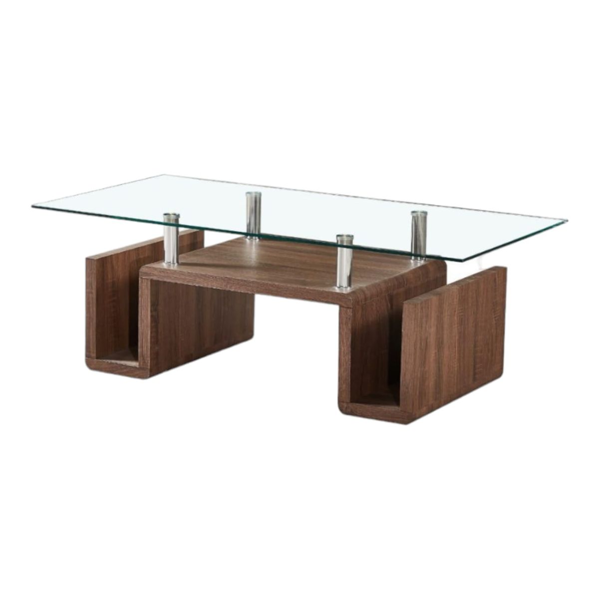 SMTE - Coffee TablesGlass TopBrown Colour