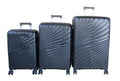 SMTE - Unbreakable 3Piece Polypropylene Luggage SetLightweight/TSA Lock