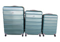SMTE - 3 Piece Hard Outer Shell Premium Lightweight Luggage Set - Darkgreen