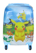 SMTE - Kiddies Cartoon Hand Luggage Kids School Bag Suitcase for Children - Yellow Pokemon