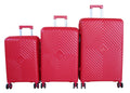 SMTE - Unbreakable 3 Piece Luggage Set HardShell Lock and Spinner WheelsRed