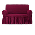 SMTE - 4 Pack Seater 2,2,1,1, Sofa / Couch Covers - Maroon