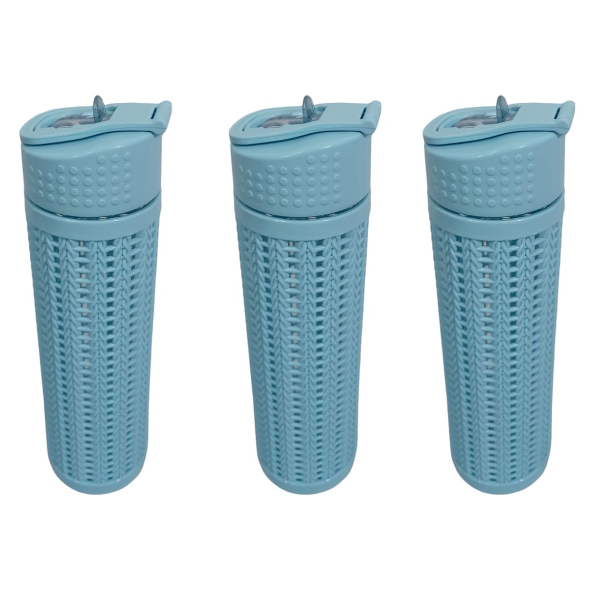 SMTE -  Water Bottle With Weaving Pattern3 Pack
