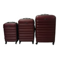 SMTE - Infinite Quality Travel Ware - 3 Piece Luggage Set - Maroon C8