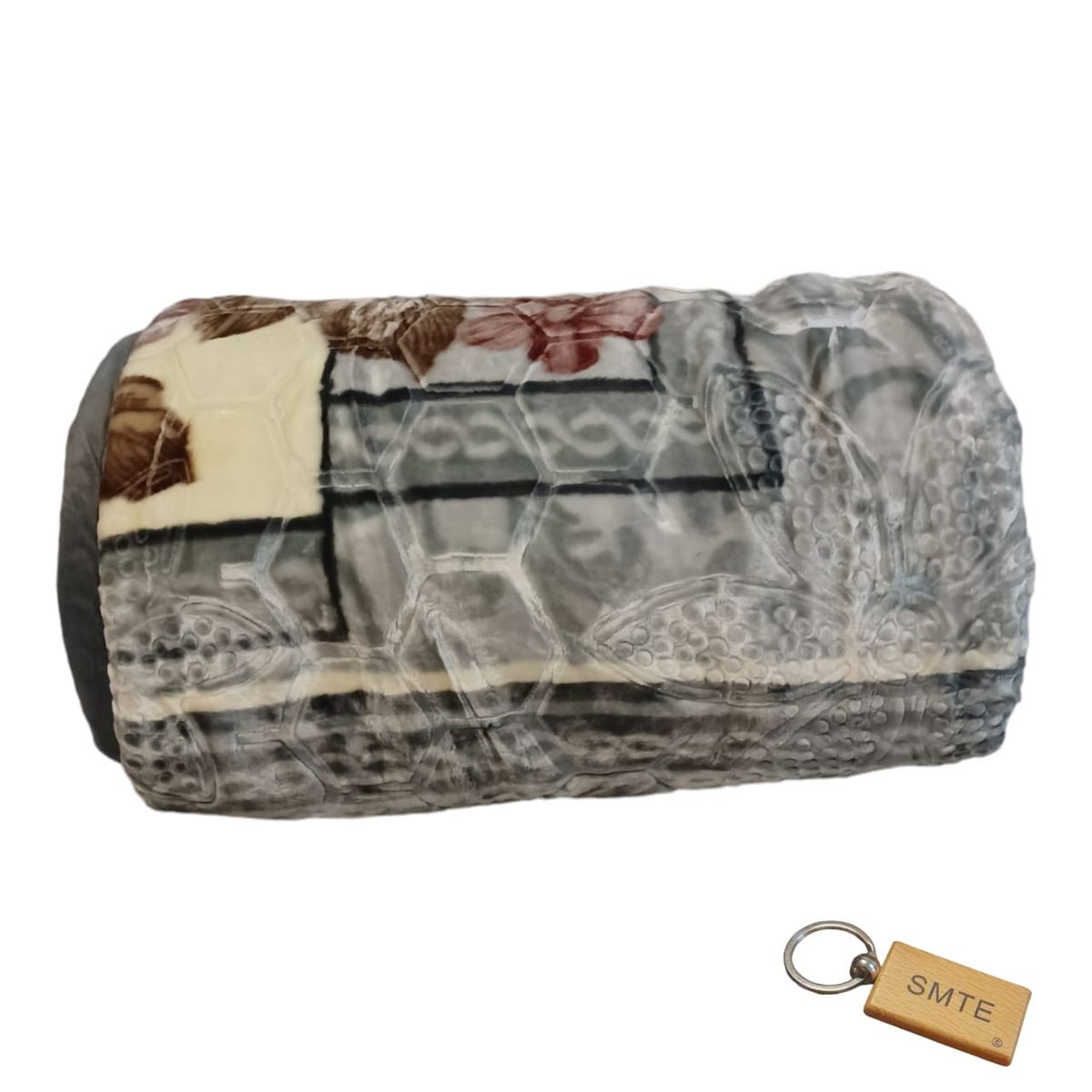 SMTE - Premium 1Ply 200 x230 cm Blanket for Cozy Nights +  Keyring