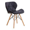 SMTE - Modern Style Eiffel Chair Counter Bar StoolsBlack