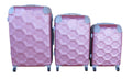 SMTE - 3 Piece Luggage Set - Red Rose Gold