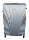 SMTE - Blue Star 1 Piece Hard Outer Shell Luggage 24" - Silver