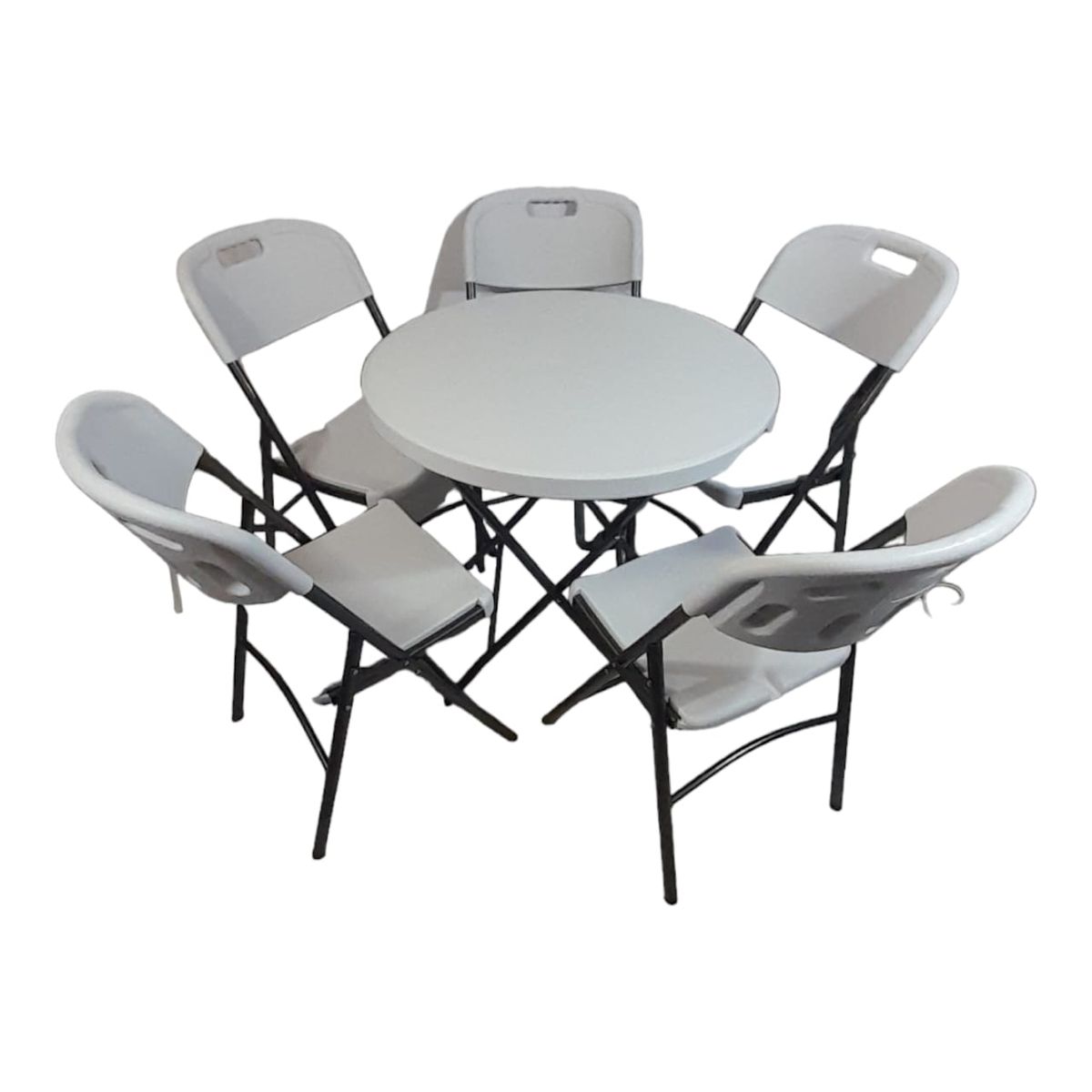 SMTE - 5 Folding Chair Outdoor Dining Table ComboTp1