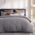 SMTE - High Quality Fabric Ace Duvet Covet Set - Grey - King