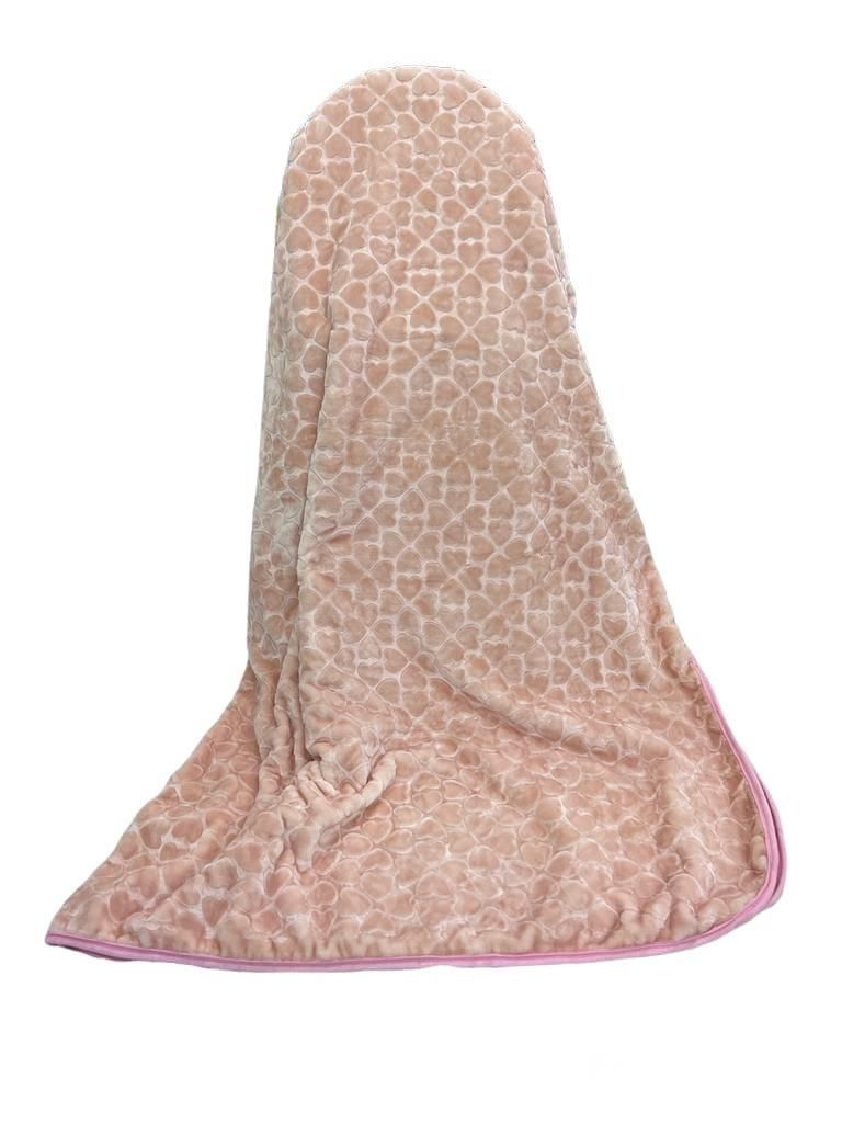 SMTE - Mink Diamond Super Soft Blanket - 1 Piece - Peach