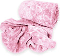 SMTE - Acesa Tieback Premium Quality Fleece Blanket 180x150cm For Winter - Pink