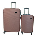 SMTE - 2 Piece Hard Outer Shell Luggage SetPink