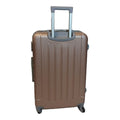 SMTE - Durable Elegance: Smart and Stylish Travel ABS Suitcase Small 55cm with  KeyringRosegold