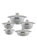 SMTE - Die-Cast Aluminum Set Non-Stick 10 Pieces - White