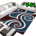 SMTE - Dream World 200cmx150cm 3D Design Rug Printed - Red & Blue