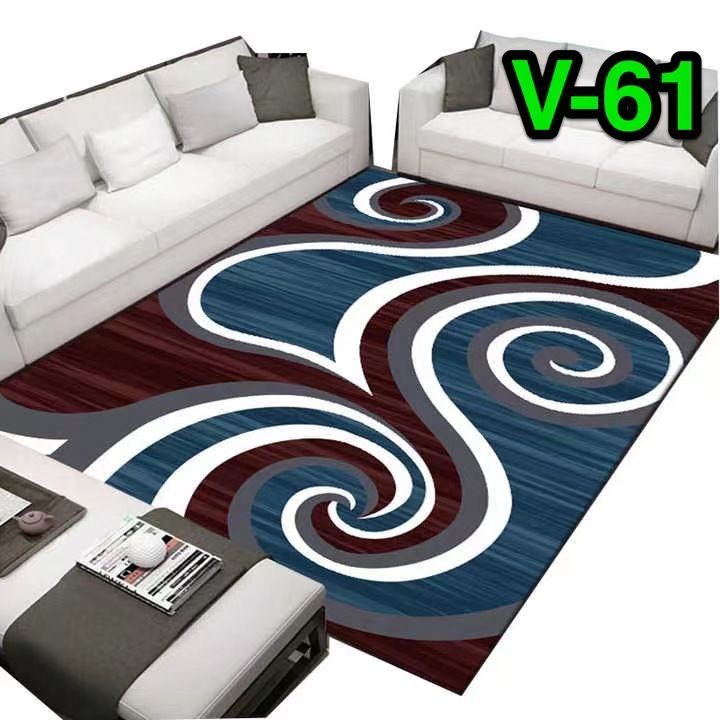 SMTE - Dream World 200cmx150cm 3D Design Rug Printed - Red & Blue