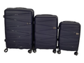 SMTE -  Acesa Hard Shell Elite UBS Suitcase Set 3 Piece - Blue