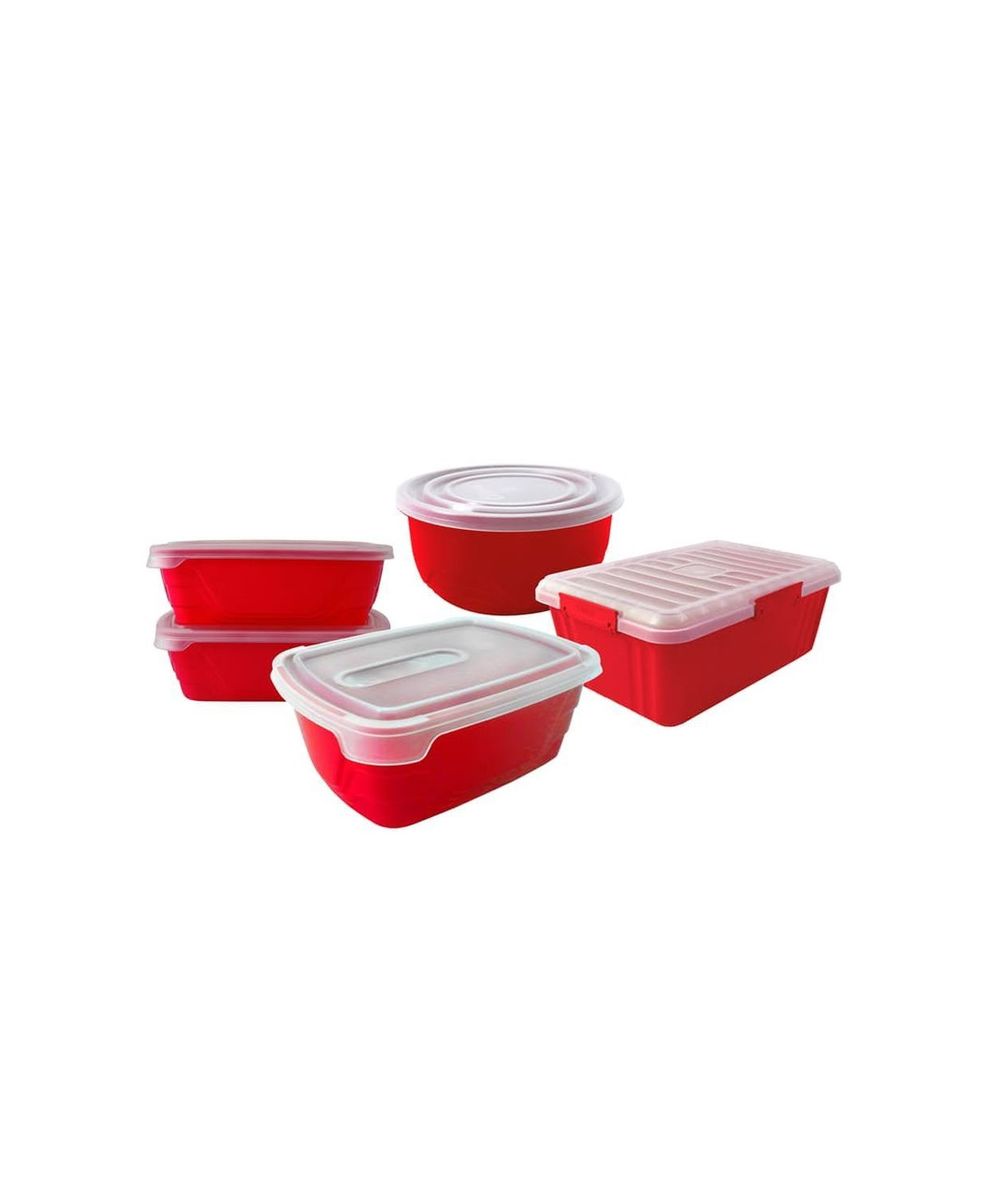 SMTE - 5 Pieces Lunch Box Set - HB - Red