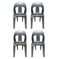 SMTE - Party Plastic Chair Set set of 3Grey